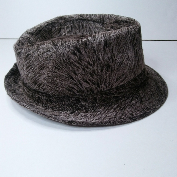Velvet Stetson Hat with Swirled Feathery Design,M - Picture 3 of 5